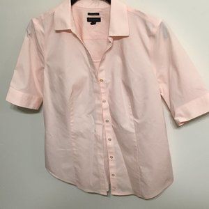 Talbots pink button up
